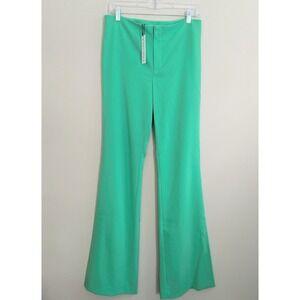 Alice + Olivia Women's Garden Green Flare Leg Pants Size 8 New With Tags $295